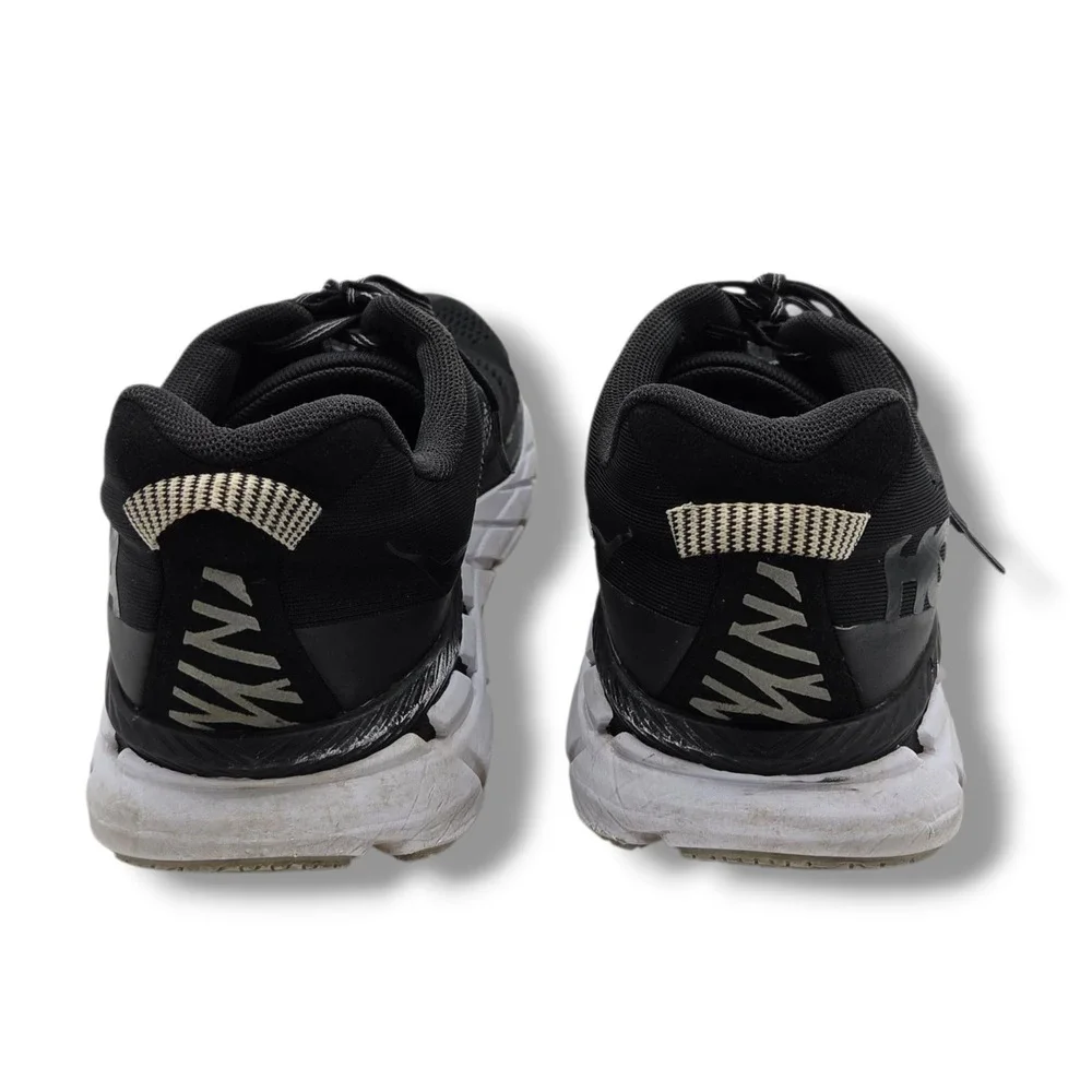 Hoka One One Clifton 6 Sneakers Mens‎ 12 Black White Running Shoes